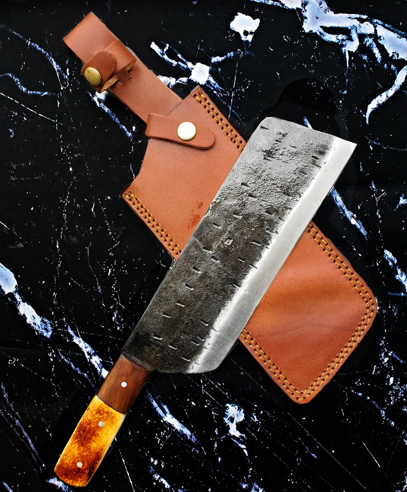 Heavy duty Carbon steel Cleaver / Meat chopper knife | Best gift for Men