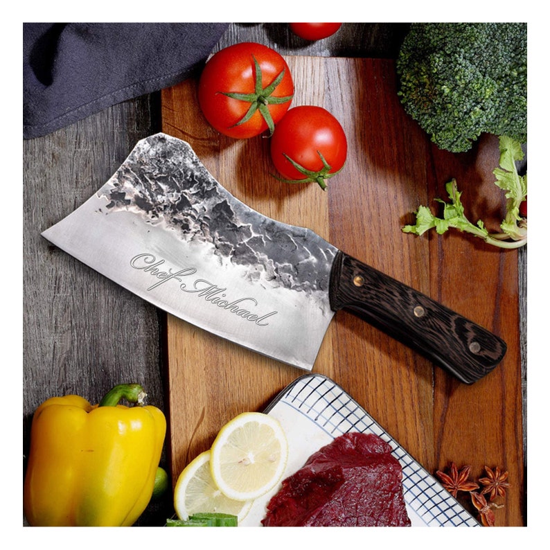 Personalized cleaver chef knife | Handmade Cooking Kitchen knife