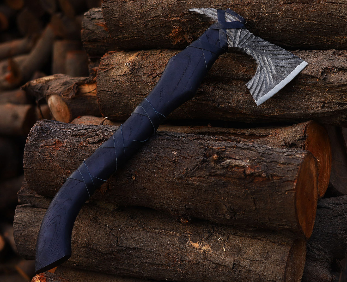 PERSONALISED Viking   Axe with Handmade leather  cover | Best Hunting tool