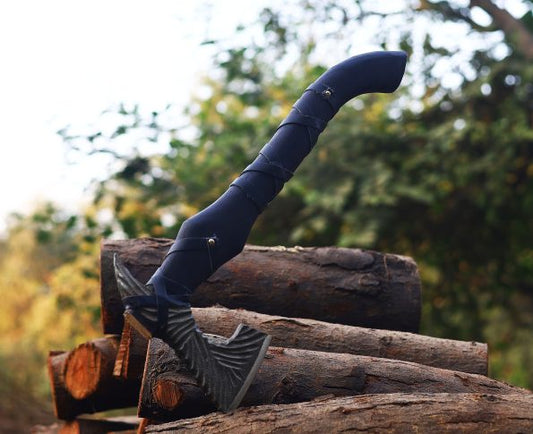 PERSONALISED Viking   Axe with Handmade leather  cover | Best Hunting tool