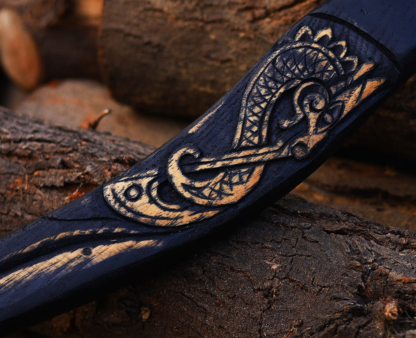 PERSONALISED Viking   Axe with Handmade leather  cover | Best Camping tool