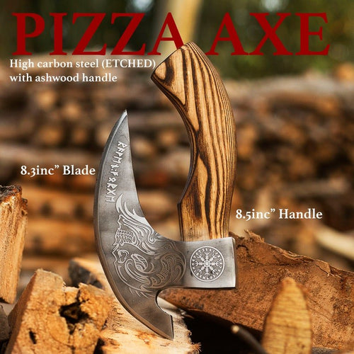 Handmade Viking axe forged steel Norse weapon
