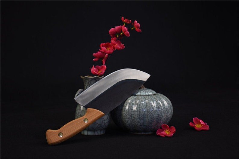 hand forged Kitchen Cleaver Chopper | Professional kitchen chef knife | Japanese charms Knife