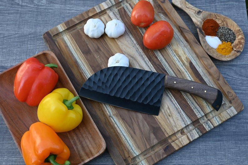 Handmade 12C27 Steel Kitchen Cleaver Chef Knife | Best gift for father