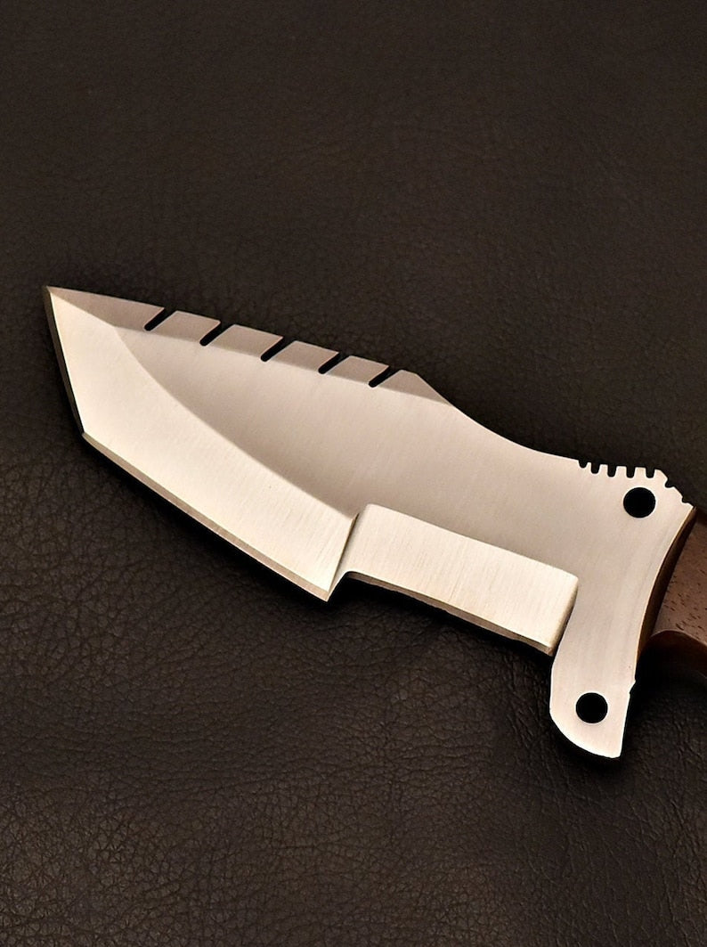 Handmade Tracker Knife D2 Steel With Rose Wood Handle | Best Hunting knife