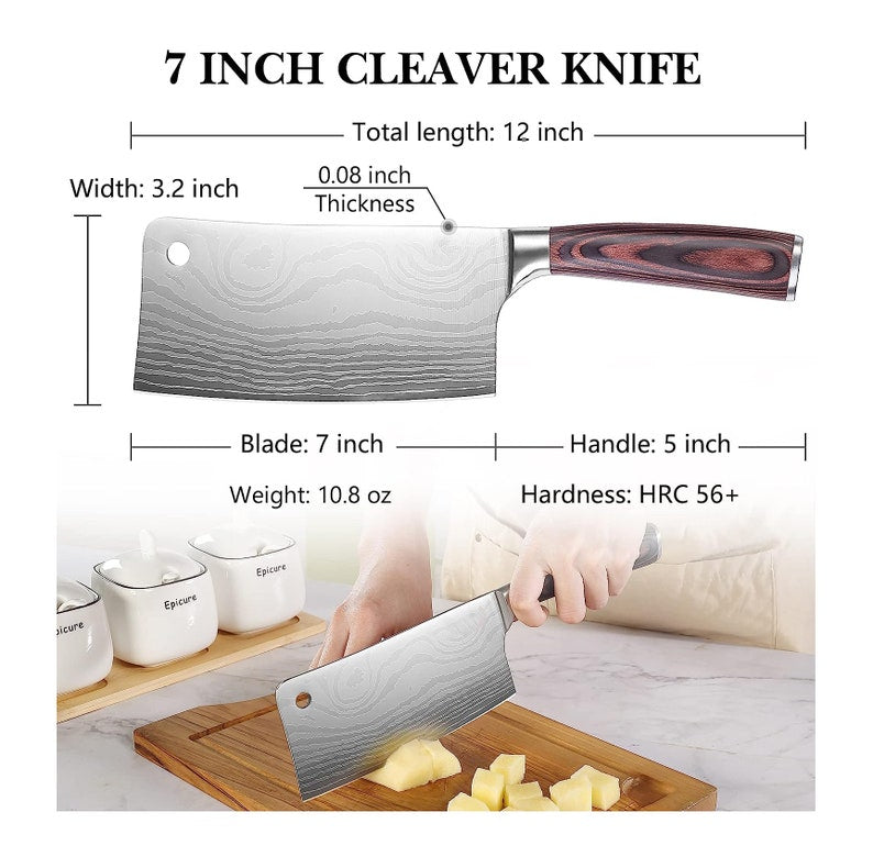 Custom made Kitchen cooking knife | Best handmade Cleaver knife