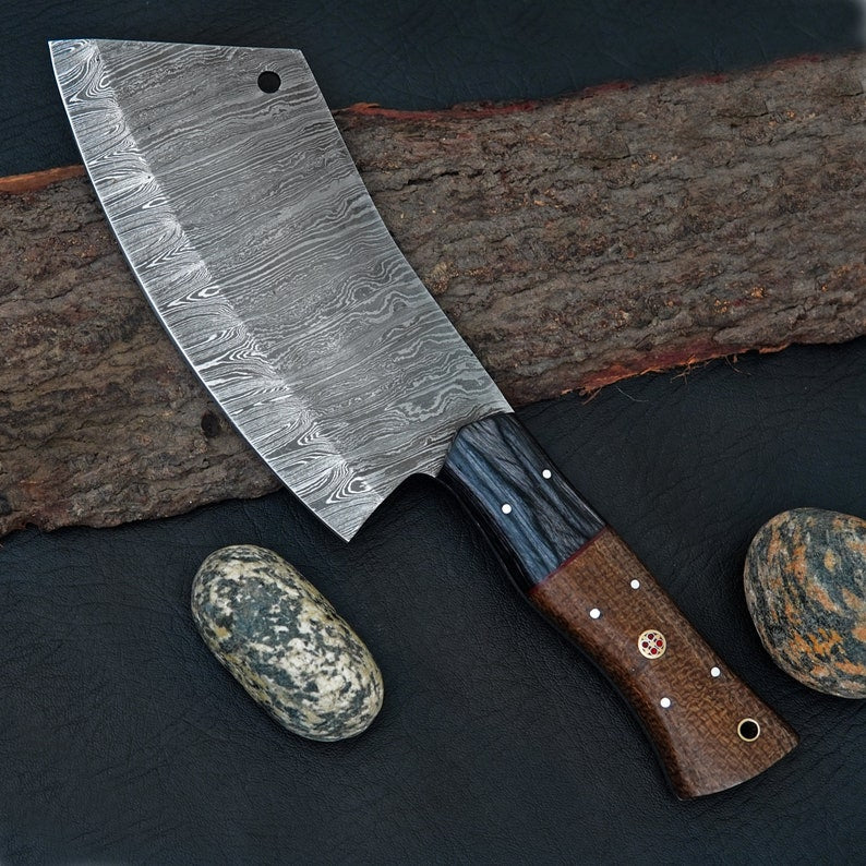 Hand Forged Fixed Blade Kitchen Chef Knife with Sheath | Best birthday gifts