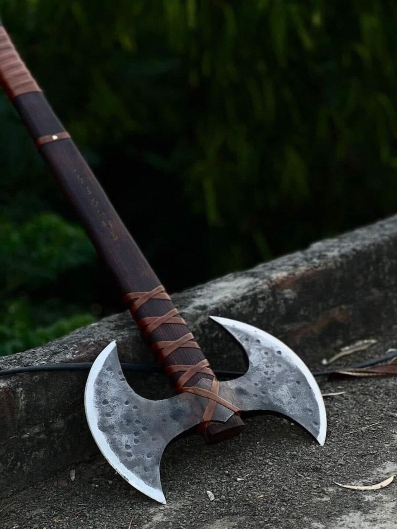 Custom Hand forged Double headed Vikings axe | Best Christmas gift