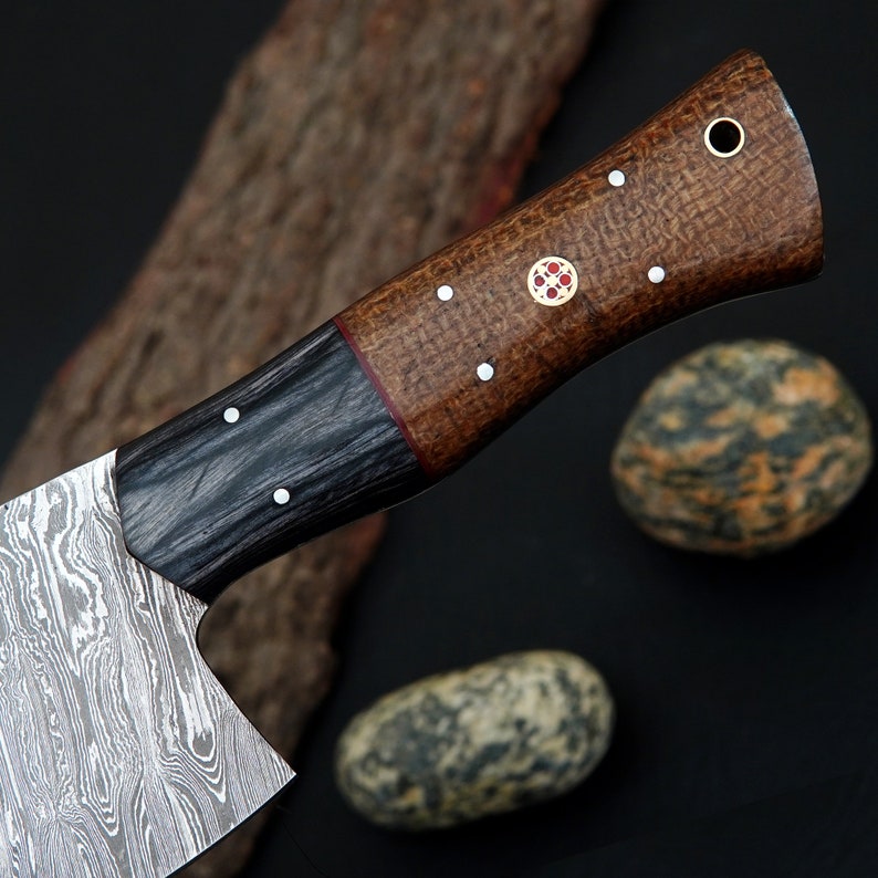 Hand Forged Fixed Blade Kitchen Chef Knife with Sheath | Best birthday gifts