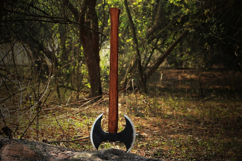 Handmade corban steel Double Headed Axe | Best gift for men