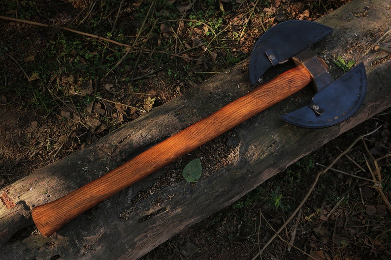 Handmade corban steel Double Headed Axe | Best gift for men