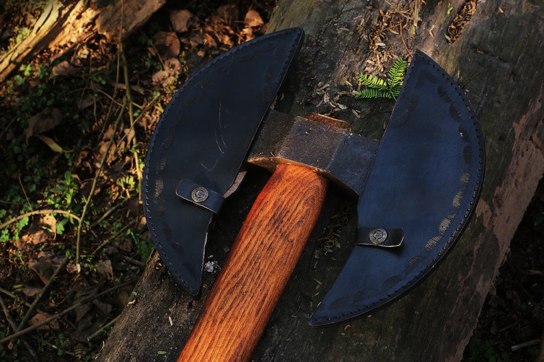 Handmade corban steel Double Headed Axe | Best gift for men