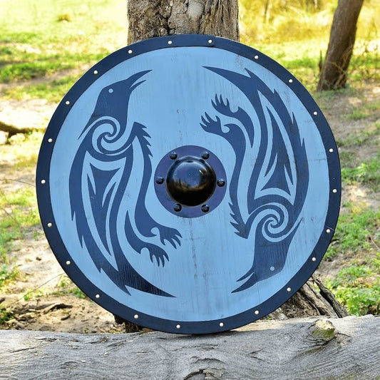 Custom Viking Shield | Unique Painted Viking Shield Gift | Cosplay Shield Birthday Gift  for men