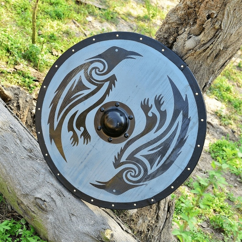 Custom Viking Shield | Unique Painted Viking Shield Gift | Cosplay Shield Birthday Gift  for men