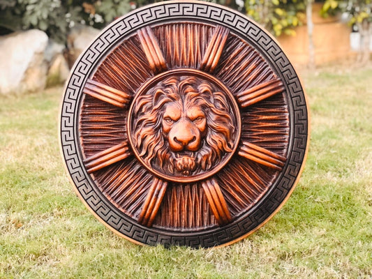 Medieval Lion Head Shield | Best For Re-enactments and LARP | Best Christmas Gift