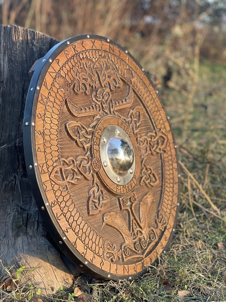 Handmade  Viking shield | Best for Shield wall décor | Best Christmas gift for men