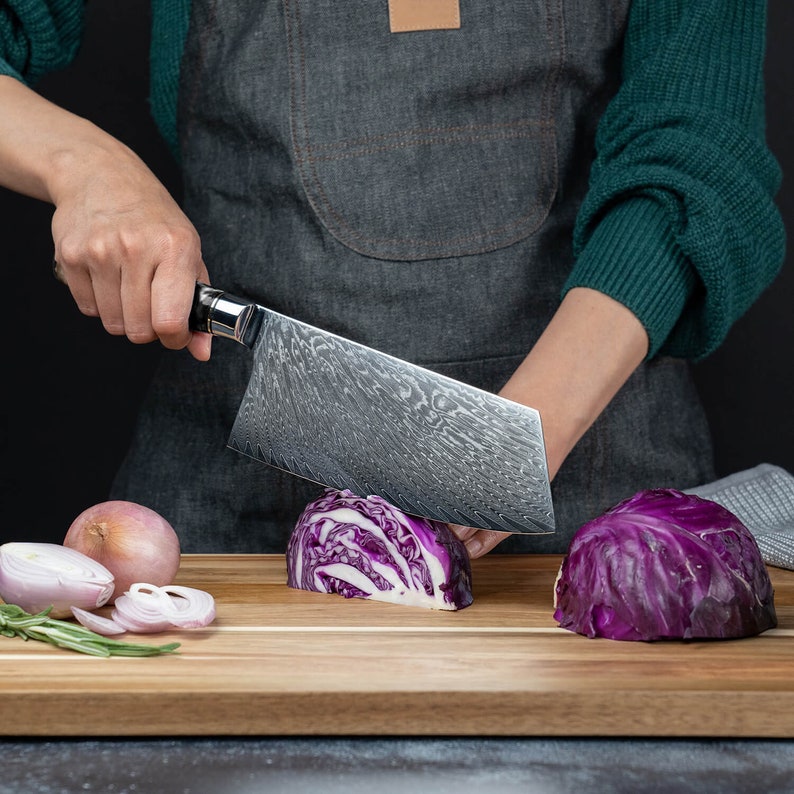 Japanese Kitchen Knife Set Forged from 67-Layer Damascus VG10 Steel with Stunning Black Resin Burl Wood Handle