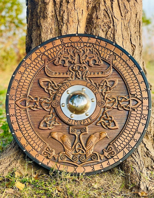 Handmade  Viking shield | Best for Shield wall décor | Best Christmas gift for men