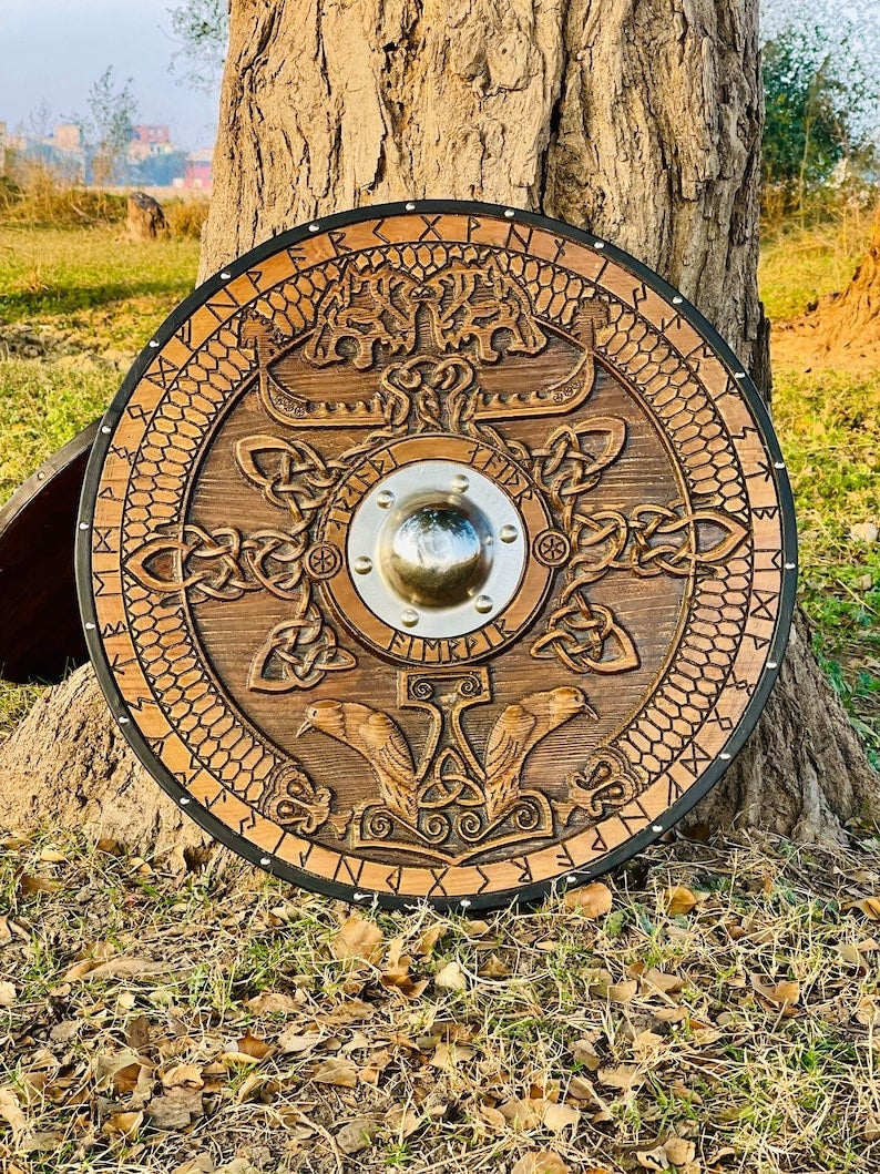 Handmade  Viking shield | Best for Shield wall décor | Best Christmas gift for men