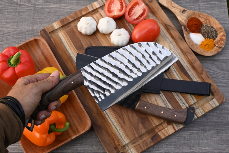 Handmade 12C27 Steel Kitchen Cleaver Chef Knife | Best gift for father