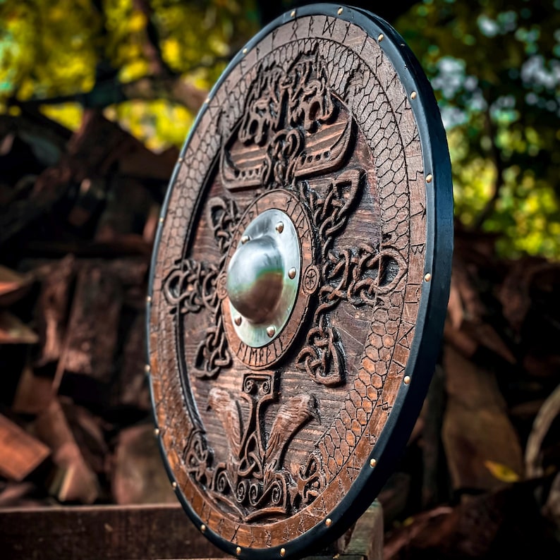 Handmade  Viking shield | Best for Shield wall décor | Best Christmas gift