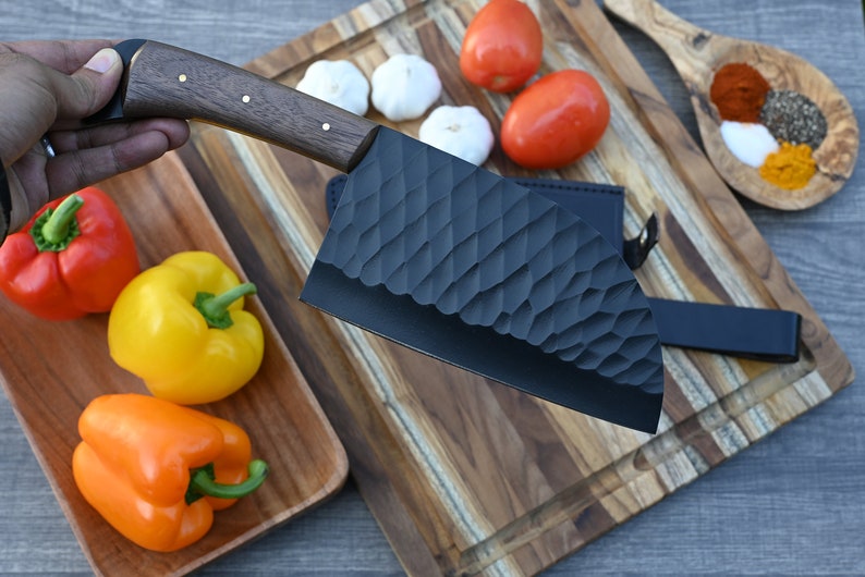 Handmade 12C27 Steel Kitchen Cleaver Chef Knife | Best gift for father