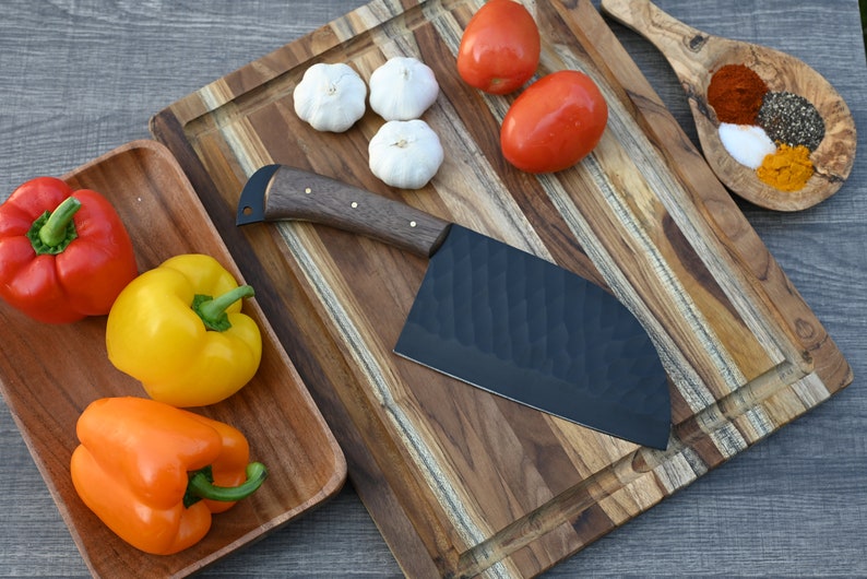 Handmade 12C27 Steel Kitchen Cleaver Chef Knife | Best gift for father