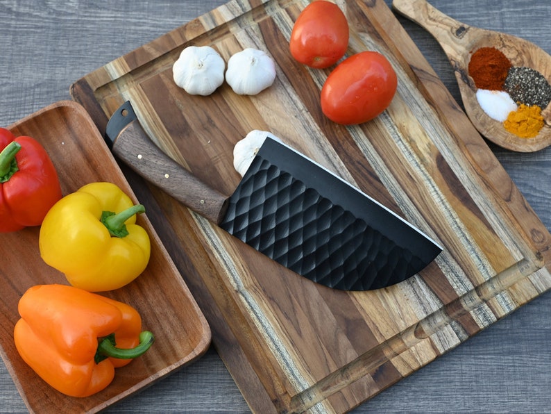 Handmade 12C27 Steel Kitchen Cleaver Chef Knife | Best gift for father