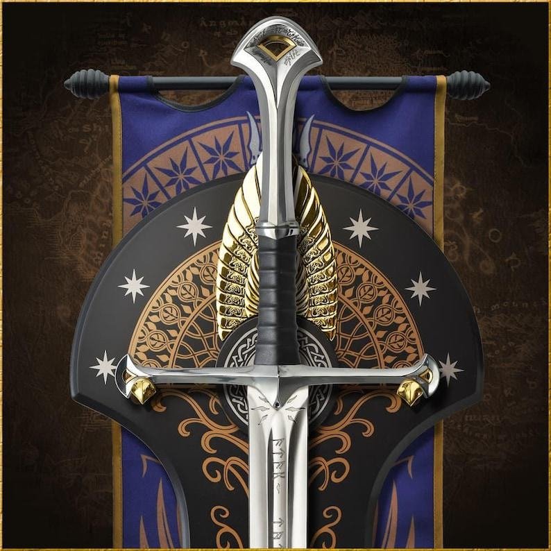 Premium Quality  Narsil Elendil's with scabbard - best for wall Hanging - Best Sigma gift for men