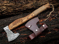 Handmade Viking axe forged steel Norse weapon
